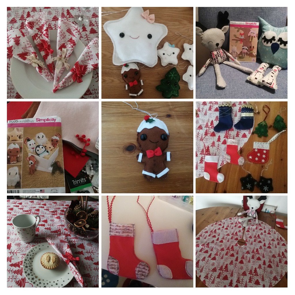 Easy to sew Christmas decorations and table wear