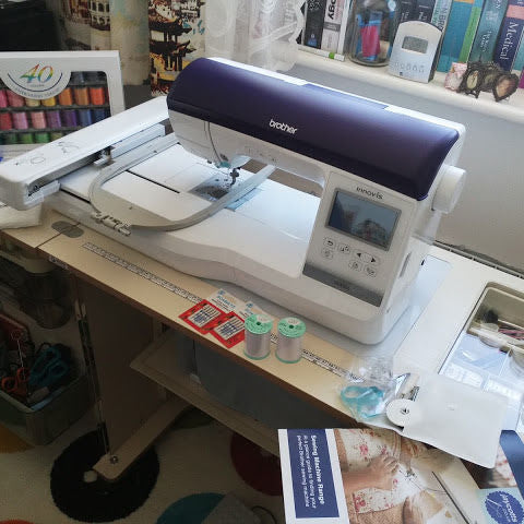 What else can I do with an embroidery machine other than embroider clothes?