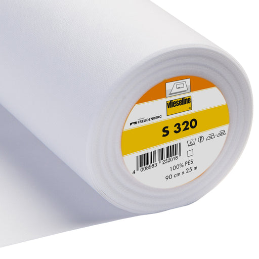 Vilene S320 Flexible Iron-on: White interfacing from Jaycotts Sewing Supplies