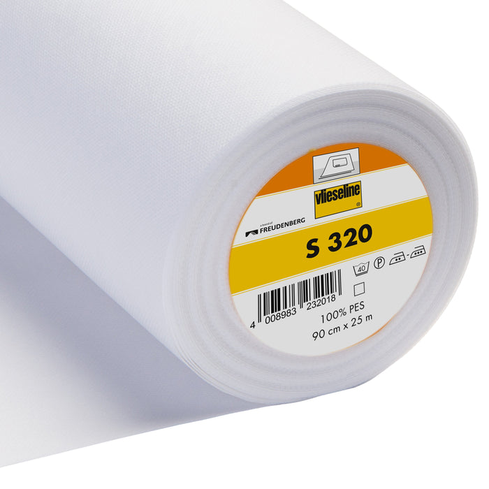 Vilene S320 Flexible Iron-on: White interfacing from Jaycotts Sewing Supplies