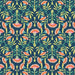 Serenade Organic Cotton Fabric, Sunrise Blooms Navy from Jaycotts Sewing Supplies