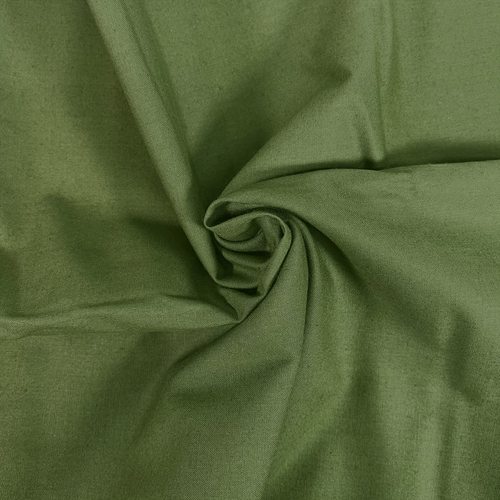 Premium Organic Cotton Solid Fabric, Moss from Jaycotts Sewing Supplies