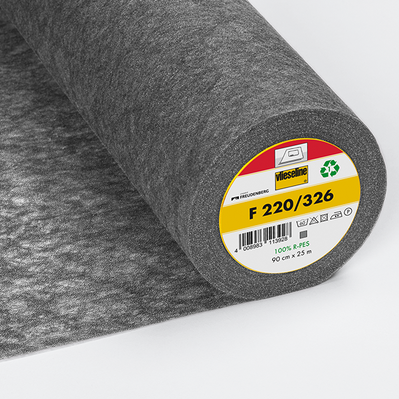 Vlieseline Iron On Interfacing Standard Medium | Charcoal from Jaycotts Sewing Supplies