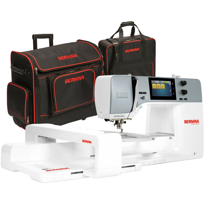 Bernina 570 QE sewing machine Free Trolley Case from Jaycotts Sewing Supplies
