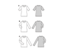 Burda Sewing Pattern 5876 Misses' Top from Jaycotts Sewing Supplies