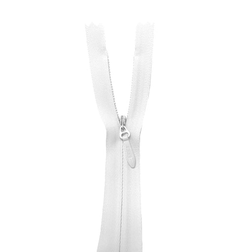 YKK Number 5 Heavy Duty Concealed Zips WHITE from Jaycotts Sewing Supplies