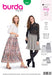 Burda 6357 Women's Skirt Sewing Pattern from Jaycotts Sewing Supplies