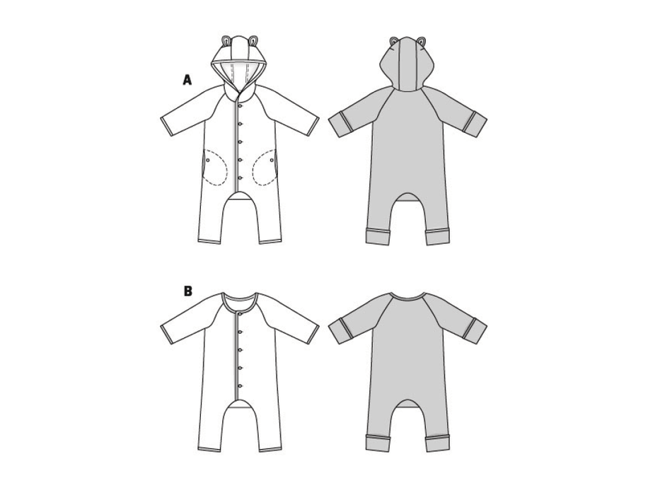 Burda Sewing Pattern 9235 Babies' Jumpsuit from Jaycotts Sewing Supplies