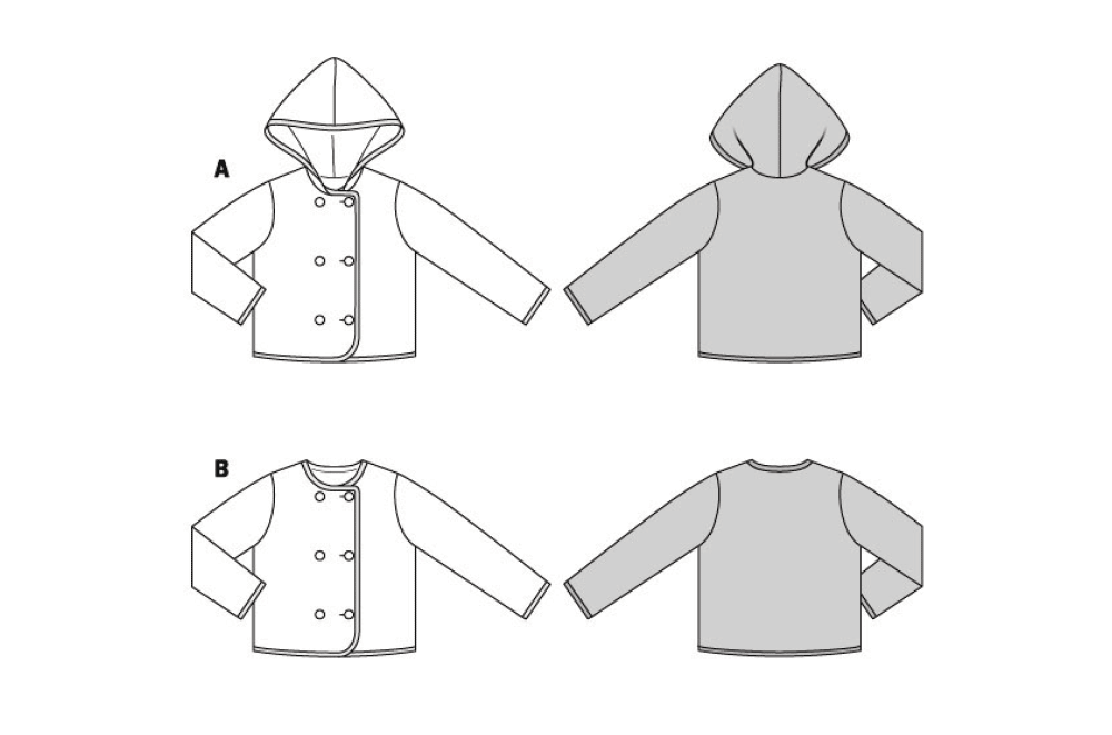 Burda Sewing Pattern 9236 Children's Jacket from Jaycotts Sewing Supplies