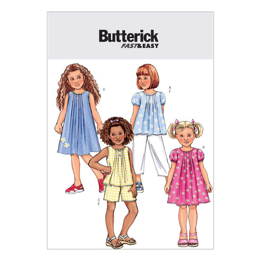 Butterick Sewing Pattern 4176 Girls’ Top, Dress, Shorts and Pants from Jaycotts Sewing Supplies