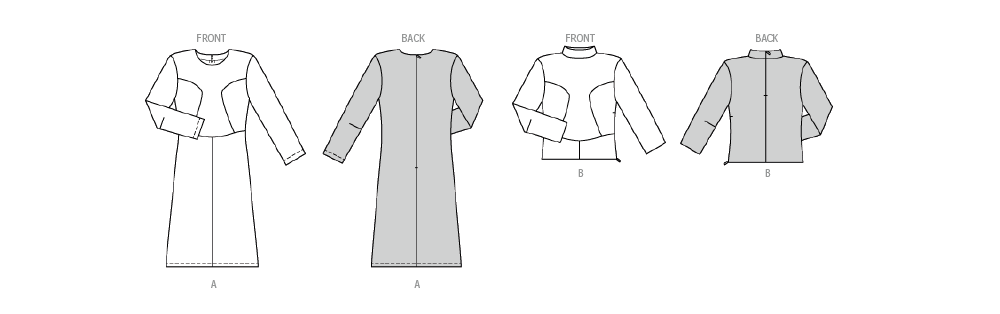 Burda Pattern 5677 Misses' Dress and Shirt from Jaycotts Sewing Supplies