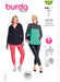 Burda Pattern 5691 Misses' Sports Shirts from Jaycotts Sewing Supplies