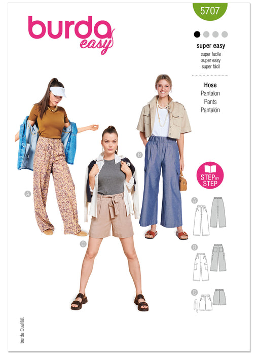 Burda Pattern 5707 Men's Trousers from Jaycotts Sewing Supplies