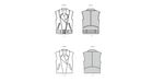 Burda Pattern 5714 Misses' Waistcoats from Jaycotts Sewing Supplies