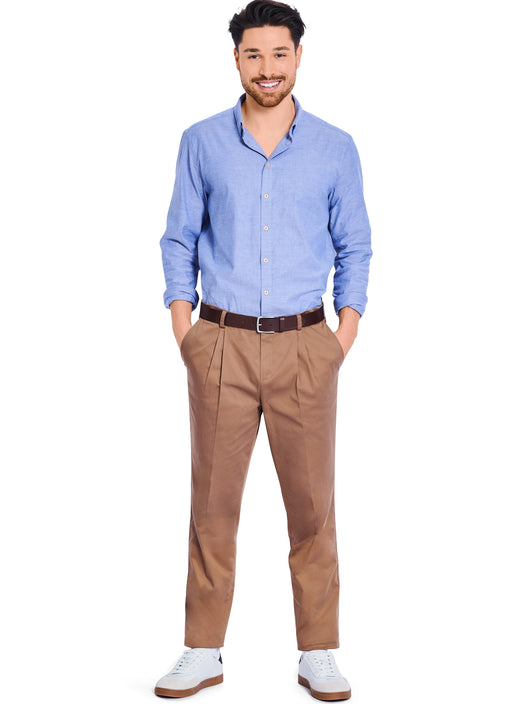 Burda style sewing pattern 5722 Men's Chino Trousers from Jaycotts Sewing Supplies