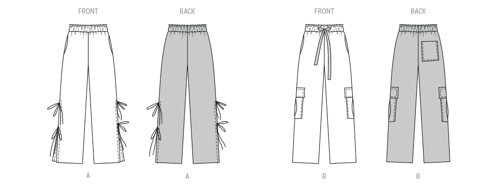 Burda style sewing  Pattern 5743 Misses' Trousers from Jaycotts Sewing Supplies