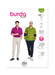 Burda style sewing pattern 5744 Men's Sweatshirt and T-Shirt from Jaycotts Sewing Supplies