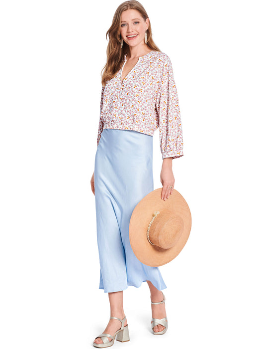 Burda style sewing pattern 5745 Misses' Blouse from Jaycotts Sewing Supplies