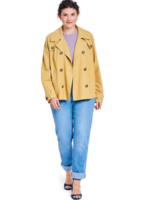 Burda style sewing pattern 5747 Misses' Trench Coat and Jacket from Jaycotts Sewing Supplies
