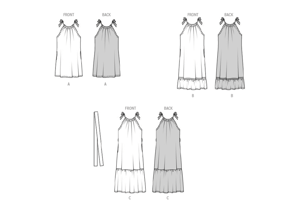 Burda Style 5810 Easy Sew Summer Dress Pattern from Jaycotts Sewing Supplies
