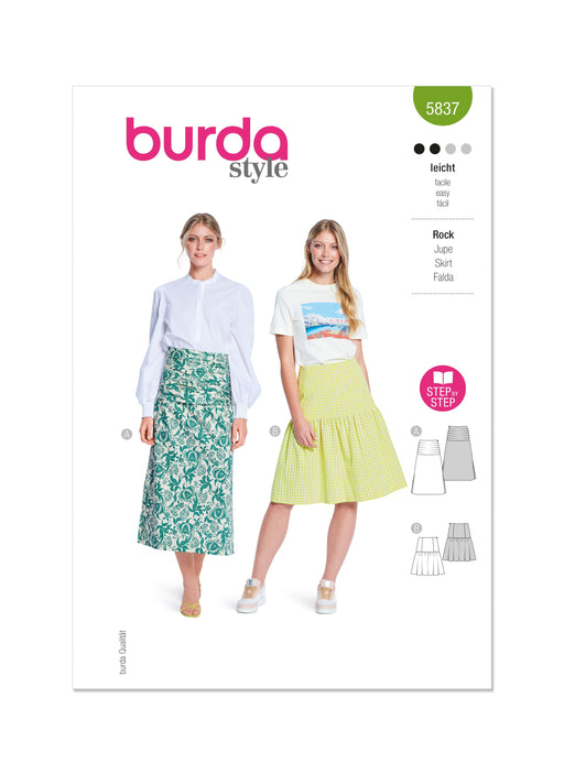 Burda Style Pattern 5837 Misses' Skirt from Jaycotts Sewing Supplies