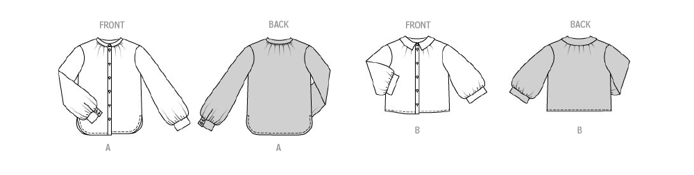 Burda Style Pattern 5847 Misses' Blouse from Jaycotts Sewing Supplies