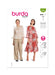 Burda Sewing Pattern 5884 Misses' Blouse and Dress from Jaycotts Sewing Supplies