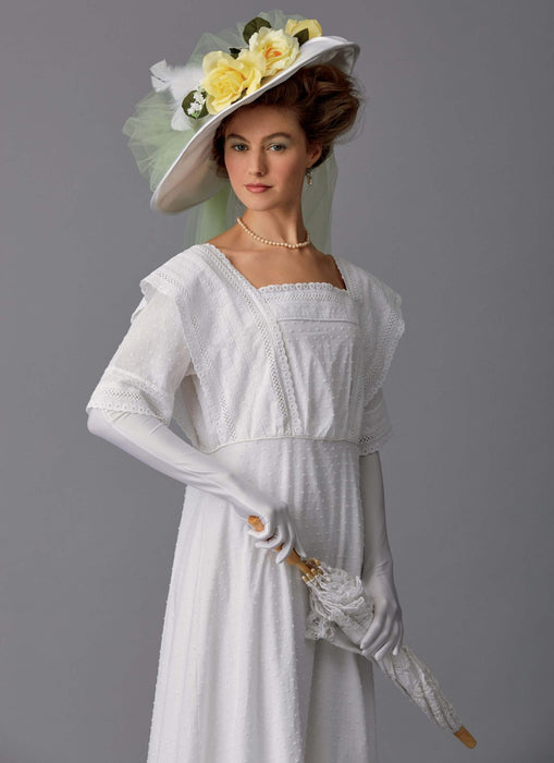 Butterick 6610 Women's Victorian Summer Dress and Hat Pattern from Jaycotts Sewing Supplies