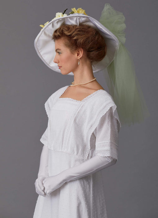 Butterick 6610 Women's Victorian Summer Dress and Hat Pattern from Jaycotts Sewing Supplies