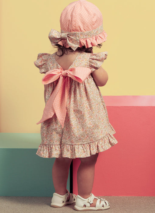 Butterick Sewing Pattern B6935 Babies' Top, Panties and Hat from Jaycotts Sewing Supplies