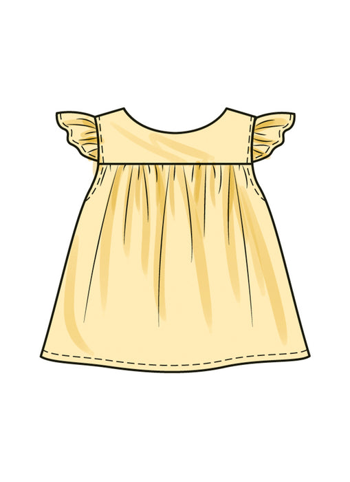 Butterick Sewing Pattern B6935 Babies' Top, Panties and Hat from Jaycotts Sewing Supplies