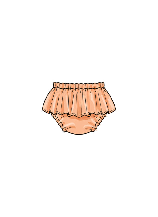 Butterick Sewing Pattern B6935 Babies' Top, Panties and Hat from Jaycotts Sewing Supplies