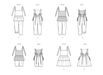 Butterick Sewing Pattern B6936 Toddlers' Overalls and Dress from Jaycotts Sewing Supplies