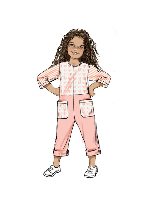 Butterick Sewing Pattern B6937 Children's and Girls' Dress, Romper and Hat in Sizes S-M-L from Jaycotts Sewing Supplies