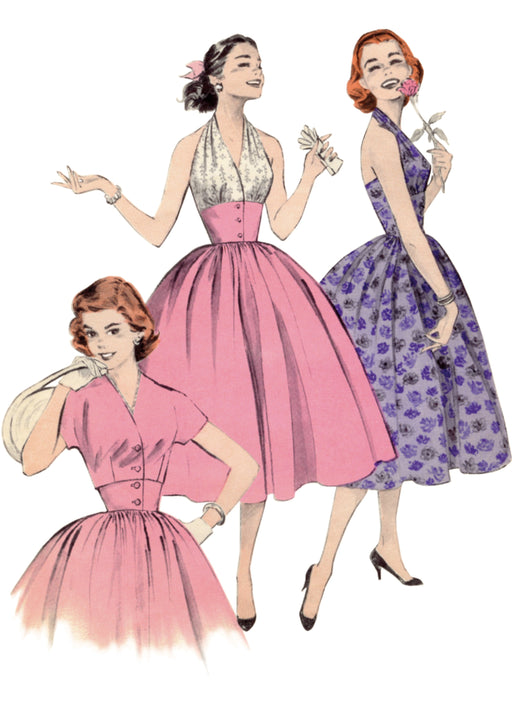 Butterick sewing pattern 6938 Halter Dress and Jacket from Jaycotts Sewing Supplies