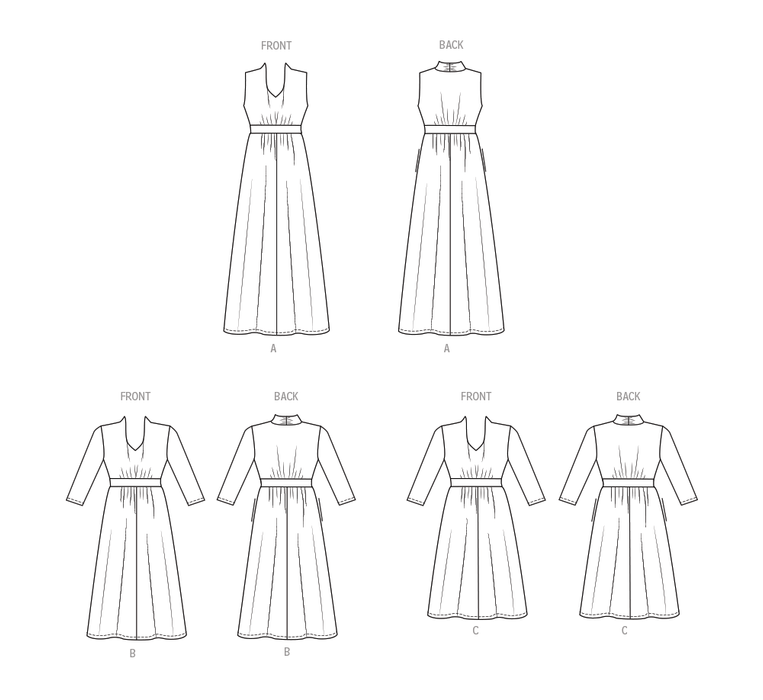 Butterick sewing pattern 6941 Women's Knit Dresses by Palmer/Pletsch from Jaycotts Sewing Supplies
