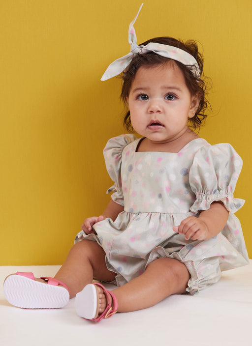 Butterick sewing pattern 6950 Babies' Rompers, Dress, Bloomers and Headband from Jaycotts Sewing Supplies