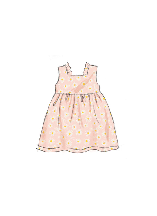 Butterick sewing pattern 6950 Babies' Rompers, Dress, Bloomers and Headband from Jaycotts Sewing Supplies
