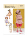 Butterick sewing pattern 6951 Toddlers' Dress, Tops, Shorts, Pants and Kerchief from Jaycotts Sewing Supplies