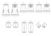 Butterick sewing pattern 6951 Toddlers' Dress, Tops, Shorts, Pants and Kerchief from Jaycotts Sewing Supplies