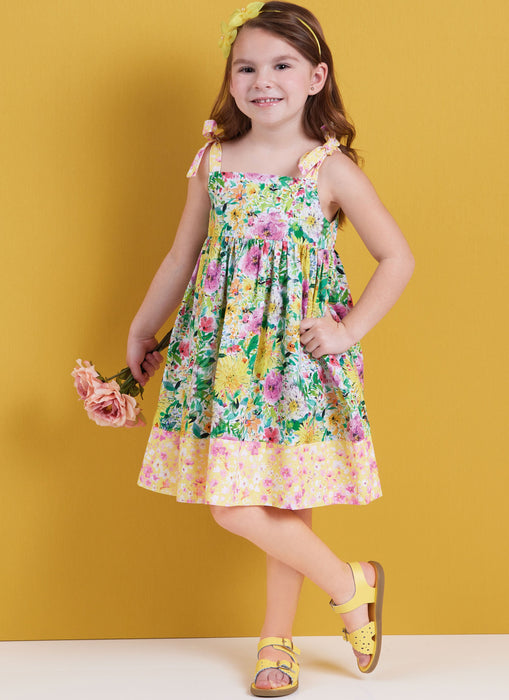 Butterick sewing pattern 6952 Children's Dresses, Tops, Shorts and Pants from Jaycotts Sewing Supplies