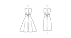 Butterick sewing pattern 6955 Shallow Necked Jumper from Jaycotts Sewing Supplies