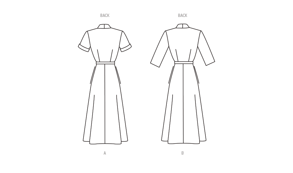 Butterick sewing pattern 6956 Dress with Sleeve Variations from Jaycotts Sewing Supplies