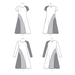 Butterick sewing pattern 6959 Dress with Short and Long Sleeves from Jaycotts Sewing Supplies