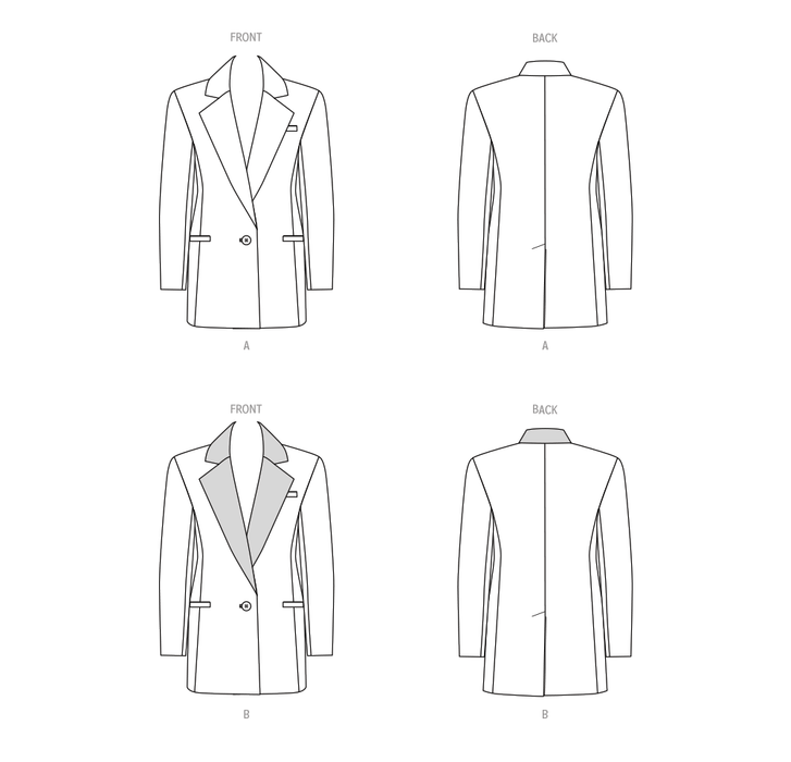 Butterick sewing pattern 6960 Jackets from Jaycotts Sewing Supplies