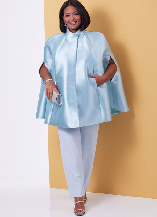 Butterick sewing pattern B6978 Misses' and Women's Cape, Top and Pants from Jaycotts Sewing Supplies