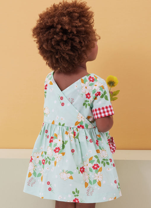 Butterick sewing pattern B6987 Toddlers' Dresses and Rompers from Jaycotts Sewing Supplies