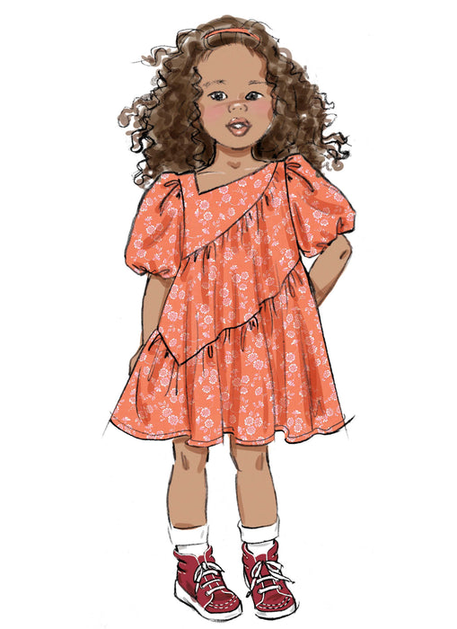 Butterick sewing pattern B6988 Children's Dresses from Jaycotts Sewing Supplies