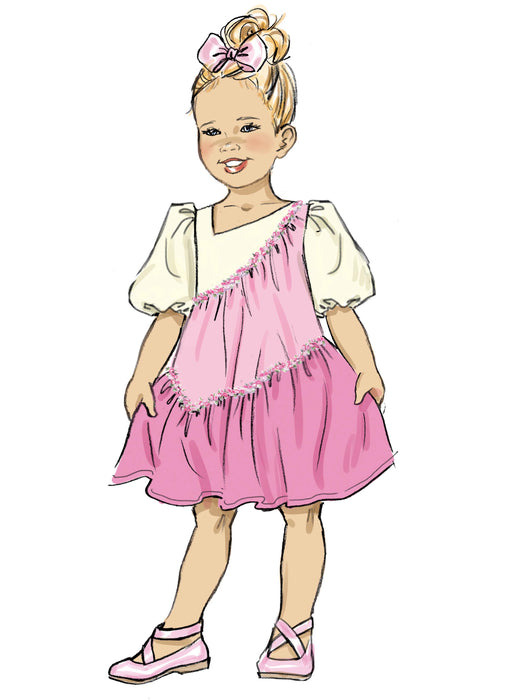 Butterick sewing pattern B6988 Children's Dresses from Jaycotts Sewing Supplies