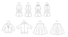Butterick Sewing Pattern 6989 Vintage 1950's Playsuit, Blouse and Skirt from Jaycotts Sewing Supplies